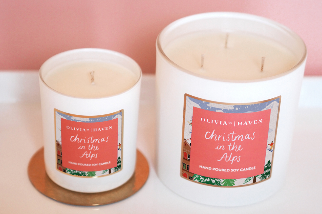 Christmas in the Alps- 3 Wick - Soy Candle