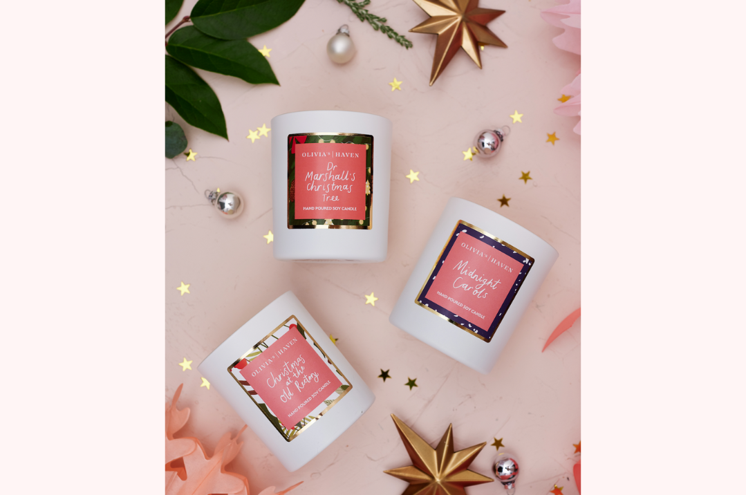 Christmas Soy Candle Trio