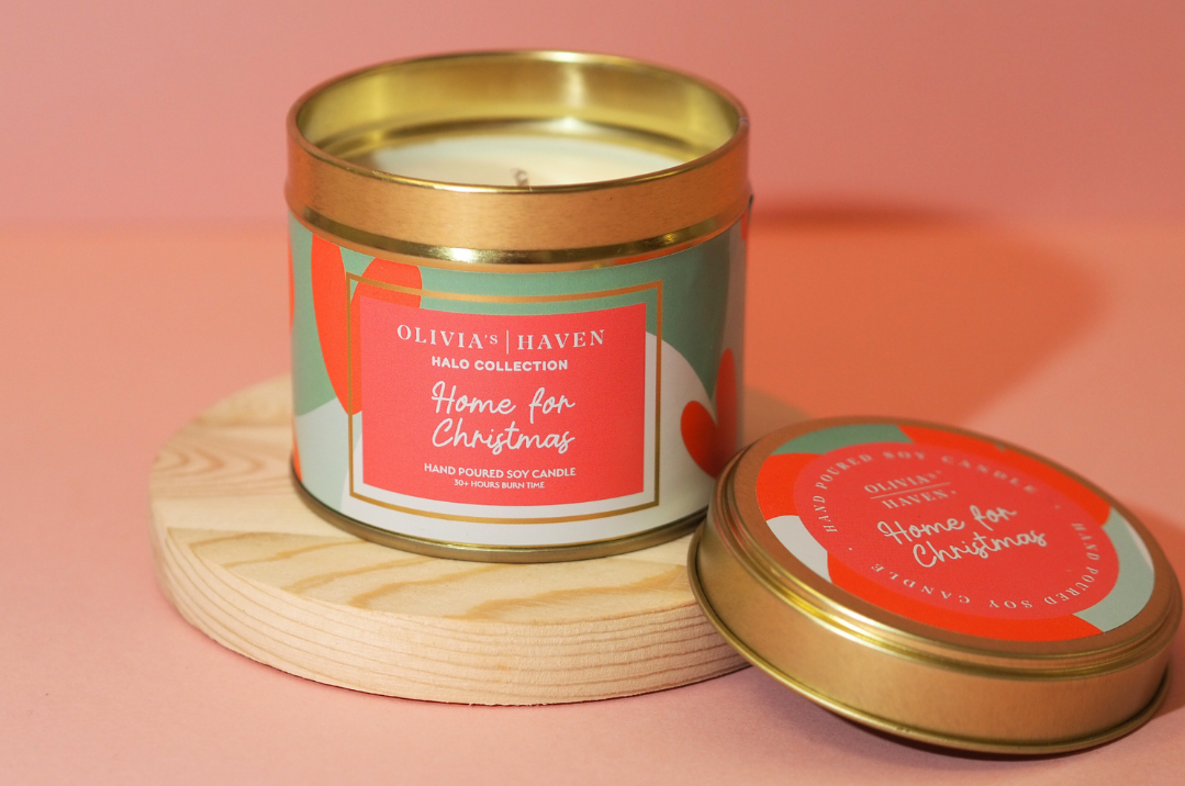 Home For Christmas - Tin Candle