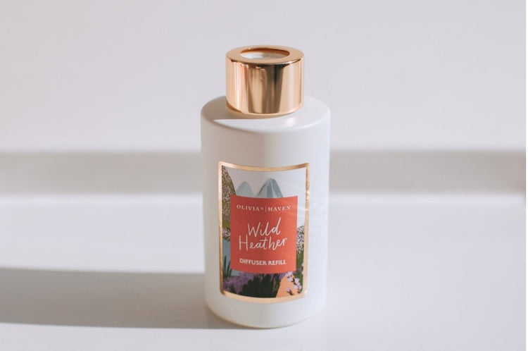 Wild Heather | Reed Diffuser Refill | Hand Poured in Northern Ireland | Olivia's Haven Luxury Fragrance