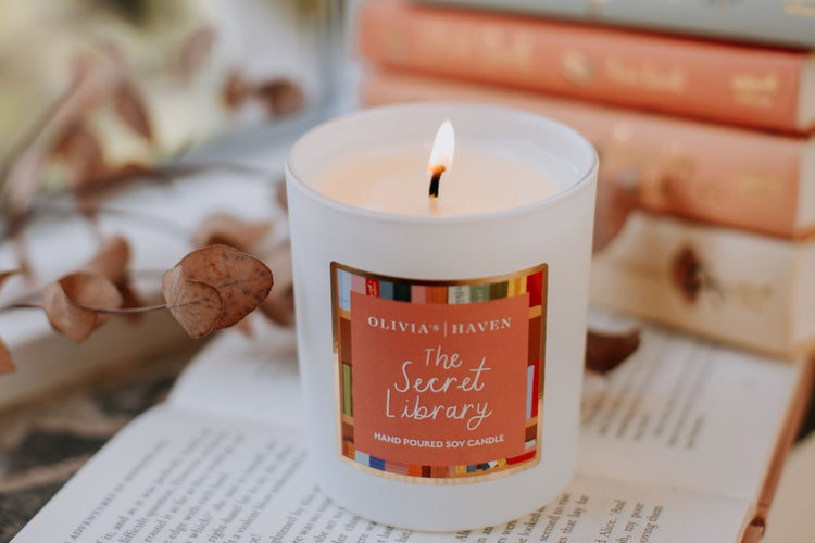 The Secret Library - Soy Candle - Olivia's Haven  - Candle