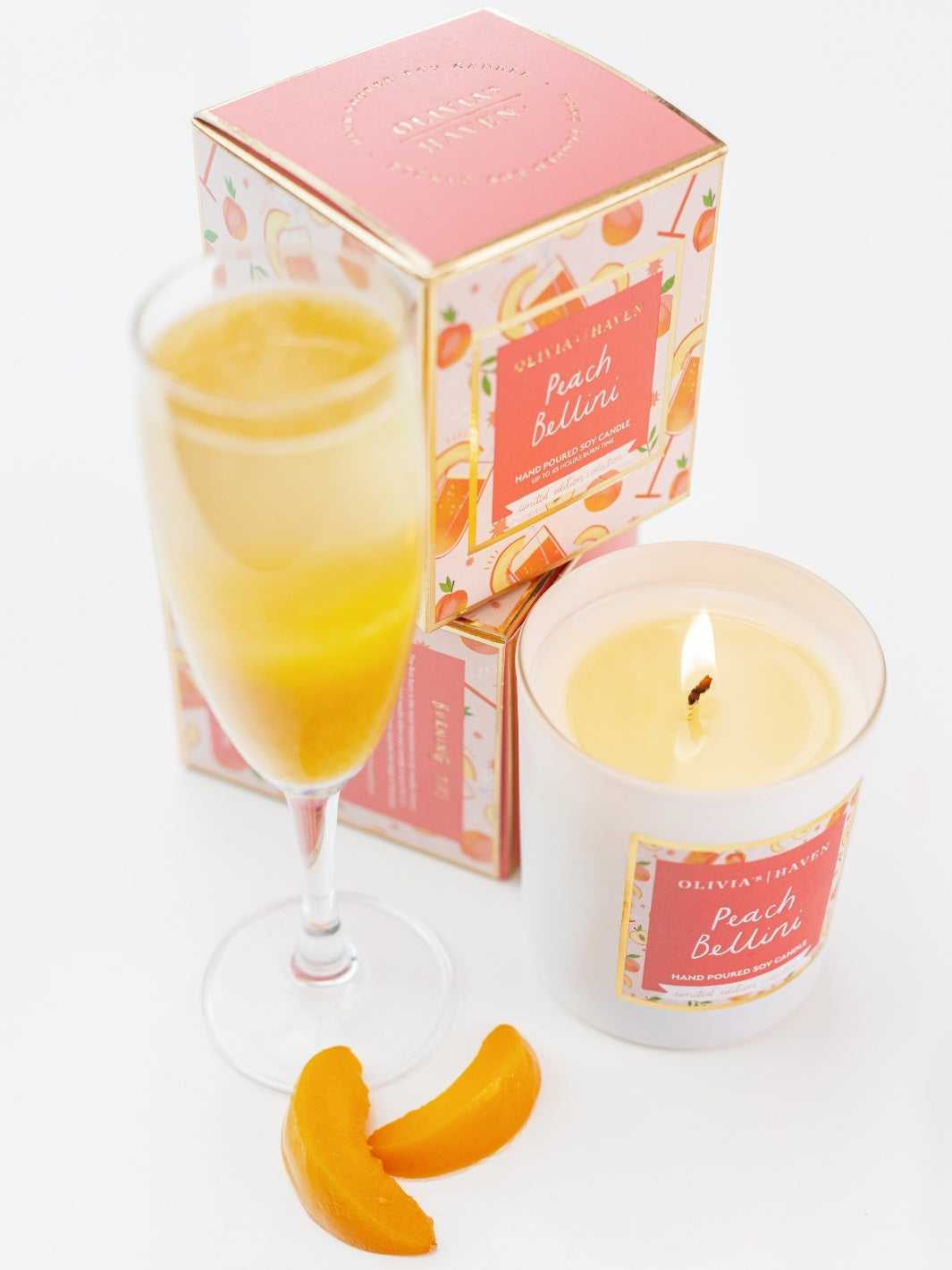 Limited Edition - Peach Bellini - Soy Candle