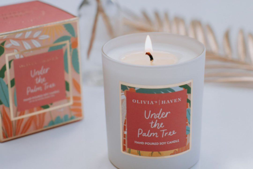 Under the Palm Tree - Soy Candle - Olivia's Haven  - Candle