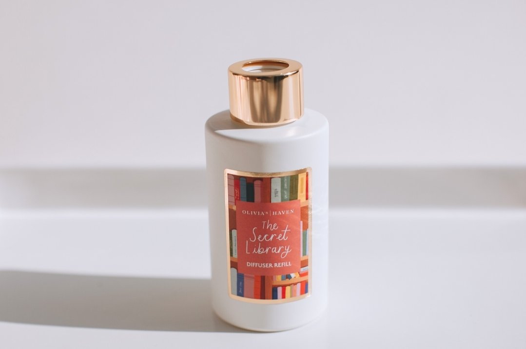 The Secret Library | Reed Diffuser Refill | Hand Poured in Northern Ireland | Olivia's Haven Luxury Fragrance