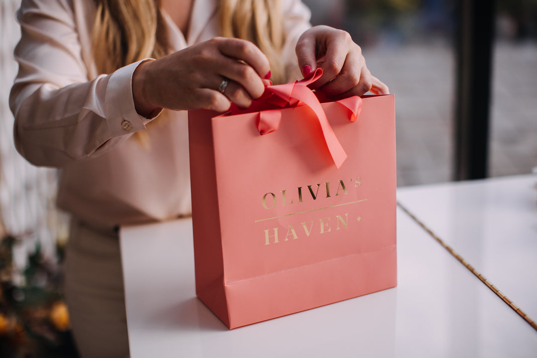 Gift Bag Tall | Olivia's Haven Luxury Home Fragrance
