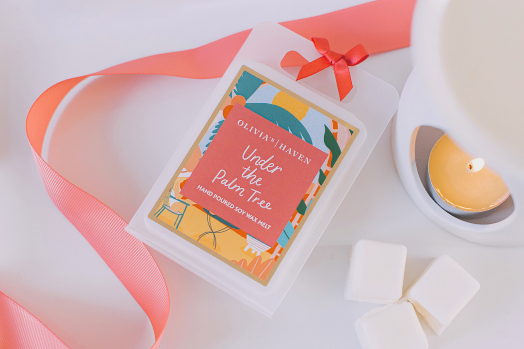 Under The Palm Tree | Wax Melts | Hand Poured in Northern Ireland | Olivia's Haven Luxury Fragrance