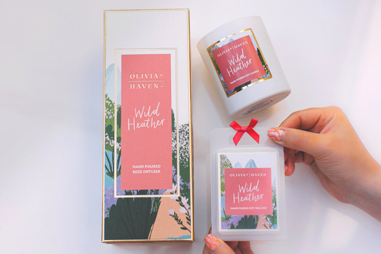 Wild Heather | Reed Diffuser, Soy Candle, Wax Melts | Hand Poured in Northern Ireland | Olivia's Haven Luxury Fragrance